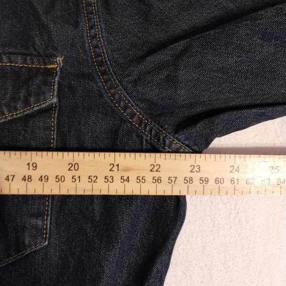 COPY - Gap 1969 Jean Shirt W/ Pearl Buttons Recycled Cotton Size Large EUC - Picture 9 of 11
